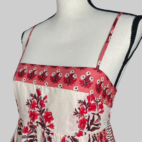 Flawed J. Crew Cotton Voile Midi Dress in Block Print Womens S Floral Item CI679 - Picture 10 of 16